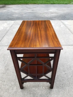 Vintage Chippendale Style Mahagony Book Rack Occasional Table -CHAIRISH Shop vintage chippendale style mahagony book rack occasional table 0336