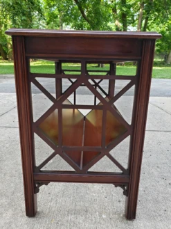Vintage Chippendale Style Mahagony Book Rack Occasional Table -CHAIRISH Shop vintage chippendale style mahagony book rack occasional table 2910