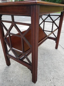 Vintage Chippendale Style Mahagony Book Rack Occasional Table -CHAIRISH Shop vintage chippendale style mahagony book rack occasional table 3931