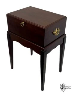 Vintage Chippendale Style Mahogany Jewelry Box On Stand -CHAIRISH Shop vintage chippendale style mahogany jewelry box on stand 1615