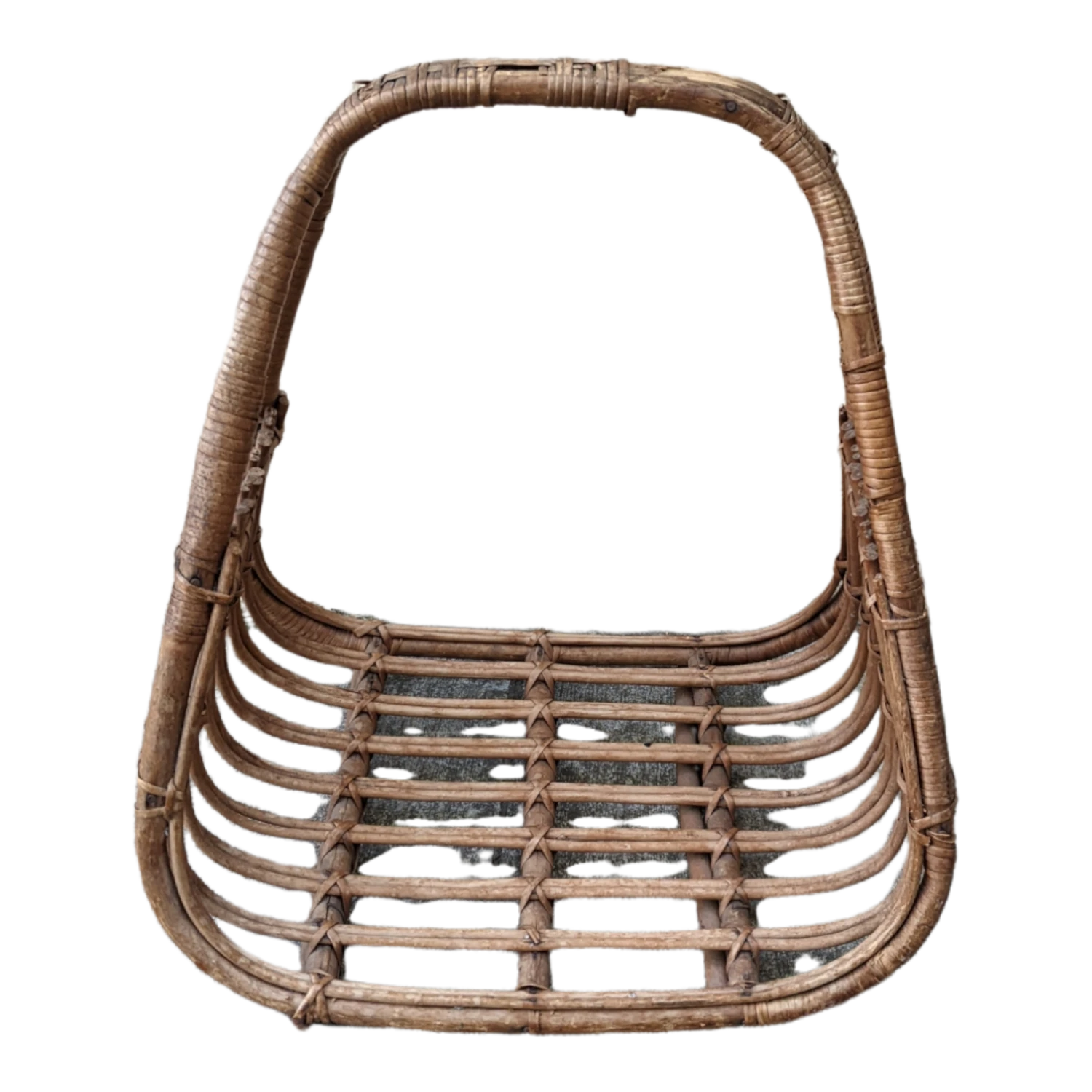 Vintage Coastal Boho Chic Magazine Log Holder Basket 8 Vintage Coastal Boho Chic Magazine Log Holder Basket - Image 6