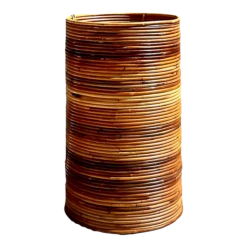 Vintage Coastal Pencil Reed Tall Basket