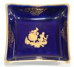 Vintage Cobalt Blue Royal Limoges France 22-Karat Gold Trinket Boxes Set - 3 Pieces -CHAIRISH Shop vintage cobalt blue royal limoges france 22 karat gold trinket boxes set 3 pieces 1927