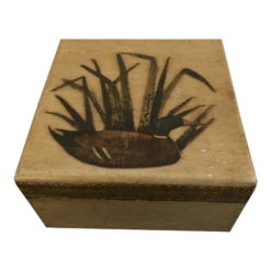 Vintage Duck Decoy Footed Box