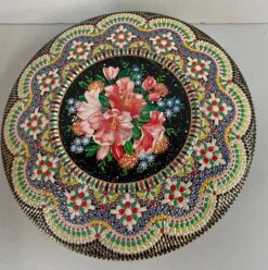 Vintage Dutch Botanical Design Round Tin -CHAIRISH Shop vintage dutch botanical design round tin 0452