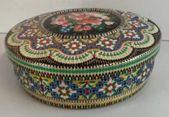 Vintage Dutch Botanical Design Round Tin -CHAIRISH Shop vintage dutch botanical design round tin 7078