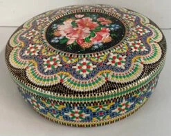 Vintage Dutch Botanical Design Round Tin -CHAIRISH Shop vintage dutch botanical design round tin 7284