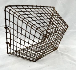 Vintage Early 1900s French Metal Oyster Basket -CHAIRISH Shop vintage early 1900s french metal oyster basket 6221