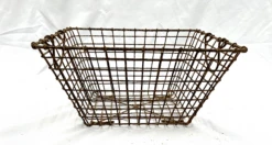 Vintage Early 1900s French Metal Oyster Basket -CHAIRISH Shop vintage early 1900s french metal oyster basket 6543