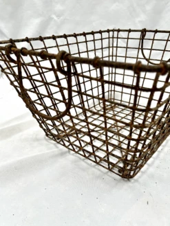 Vintage Early 1900s French Metal Oyster Basket -CHAIRISH Shop vintage early 1900s french metal oyster basket 6933
