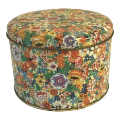 Vintage Floral Chintz Design Tin