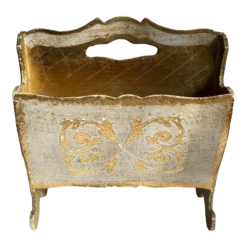 Vintage Florentine Magazine Rack