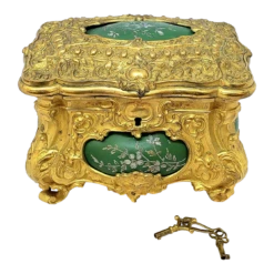 Vintage French Gilt Bronze Dore Box