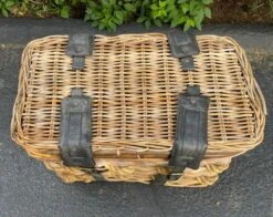 Vintage French Wicker Laundry Basket Linen Trunk -CHAIRISH Shop vintage french wicker laundry basket linen trunk 0866