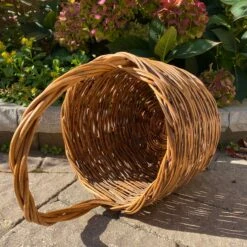 Vintage French Woven Wicker Basket With Handle 13 Vintage French Woven Wicker Basket With Handle -CHAIRISH Shop vintage french woven wicker basket with handle 2164