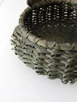 Vintage Green Porcupine Curl Basket -CHAIRISH Shop vintage green porcupine curl basket 4358