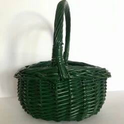 Vintage Green Wicker Basket 15 Vintage Green Wicker Basket -CHAIRISH Shop vintage green wicker basket 2791