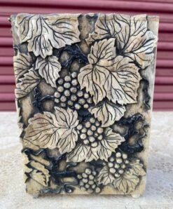 Vintage Hand Carved Italian Alabaster Trinket Box -CHAIRISH Shop vintage hand carved italian alabaster trinket box 6709