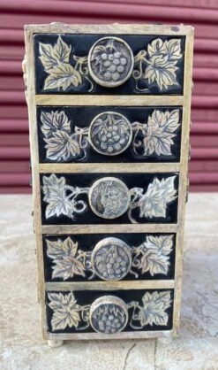 Vintage Hand Carved Italian Alabaster Trinket Box -CHAIRISH Shop vintage hand carved italian alabaster trinket box 6783