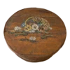 Vintage Hand Painted Wooden Round Box -CHAIRISH Shop vintage hand painted wooden round box 9618