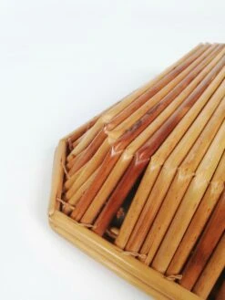 Vintage Handmade Rush And Cane Basket, Italy, 1960s -CHAIRISH Shop vintage handmade rush and cane basket italy 1960s 2614