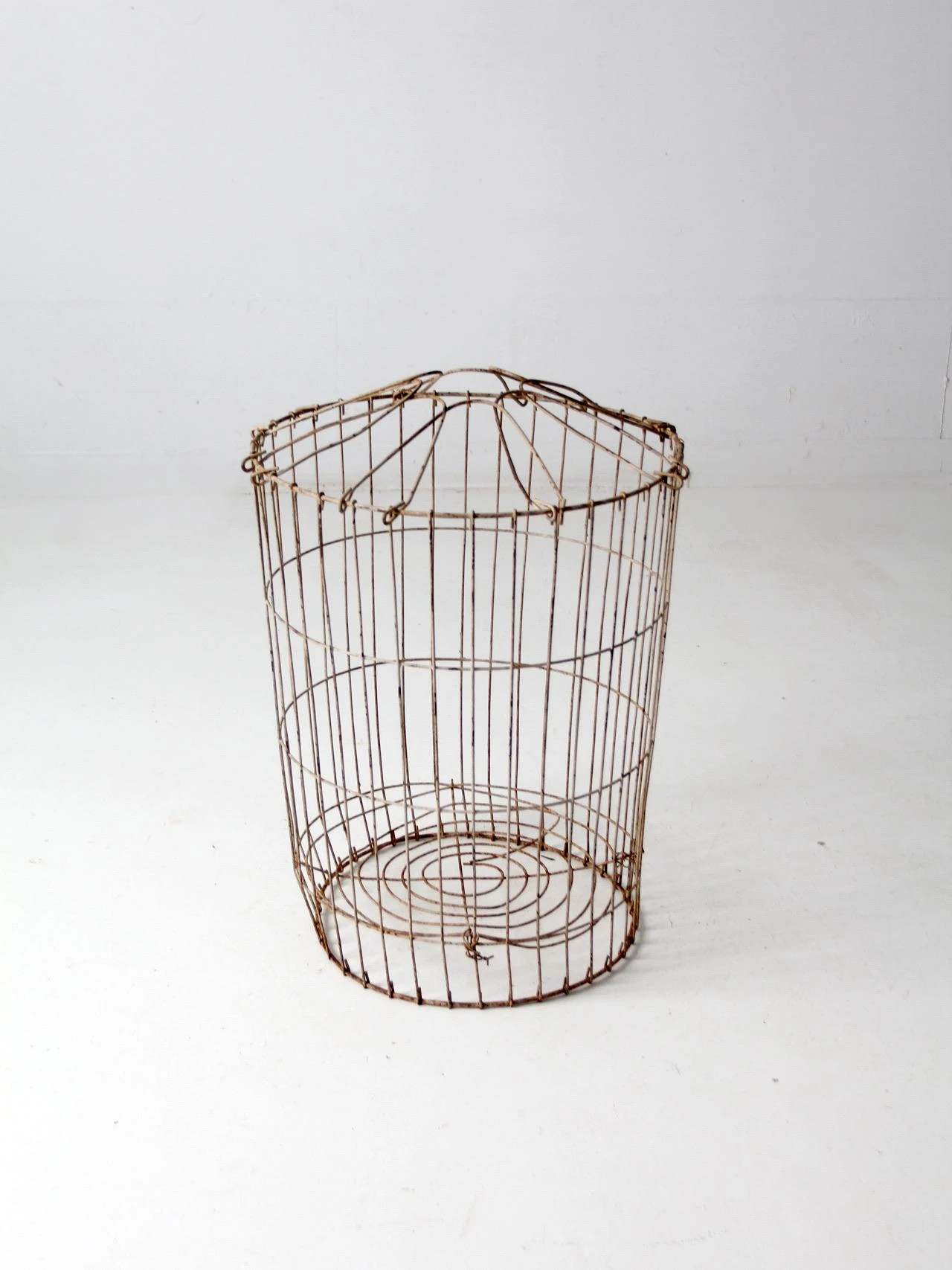 Vintage Industrial Metal Basket 6 Vintage Industrial Metal Basket - Image 4