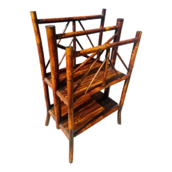 Front Page 18 Vintage Large Bamboo Magazine Rack.