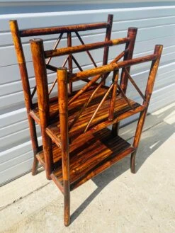 Vintage Large Bamboo Magazine Rack. -CHAIRISH Shop vintage large bamboo magazine rack 4837