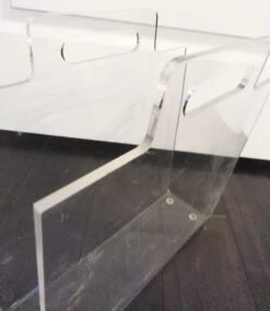 Vintage Lucite Mid Century Modern Magazine Holder Stand -CHAIRISH Shop vintage lucite mid century modern magazine holder stand 4413