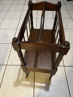 Vintage Mahogany Canterbury Magazine Rack -CHAIRISH Shop vintage mahogany canterbury magazine rack 0686