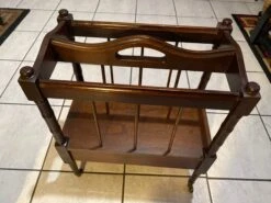 Vintage Mahogany Canterbury Magazine Rack -CHAIRISH Shop vintage mahogany canterbury magazine rack 3667