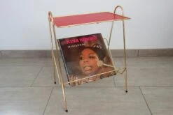 Vintage Metal Magazine Rack In The Style Of Matégot, 1960s -CHAIRISH Shop vintage metal magazine rack in the style of mategot 1960s 5787