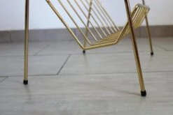 Vintage Metal Magazine Rack In The Style Of Matégot, 1960s -CHAIRISH Shop vintage metal magazine rack in the style of mategot 1960s 8716