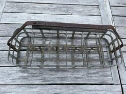 Vintage Metal Milk Crate Or Garden Basket -CHAIRISH Shop vintage metal milk crate or garden basket 7336