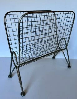 Vintage Mid Century Atomic Magazine Rack Record Holder -CHAIRISH Shop vintage mid century atomic magazine rack record holder 1207
