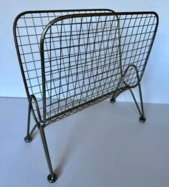 Vintage Mid Century Atomic Magazine Rack Record Holder -CHAIRISH Shop vintage mid century atomic magazine rack record holder 4497