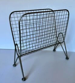 Vintage Mid Century Atomic Magazine Rack Record Holder -CHAIRISH Shop vintage mid century atomic magazine rack record holder 9611