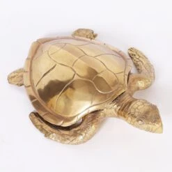 Vintage Mid-Century Brass Turtle Sculpture Box -CHAIRISH Shop vintage mid century brass turtle sculpture box 1860