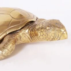 Vintage Mid-Century Brass Turtle Sculpture Box -CHAIRISH Shop vintage mid century brass turtle sculpture box 3439