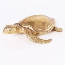 Vintage Mid-Century Brass Turtle Sculpture Box -CHAIRISH Shop vintage mid century brass turtle sculpture box 7951