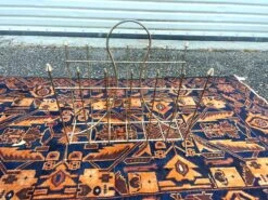 Vintage Mid Century Modern Atomic Era Metal Wire Gold Magazine Rack Stand -CHAIRISH Shop vintage mid century modern atomic era metal wire gold magazine rack stand 3630