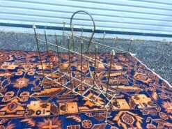 Vintage Mid Century Modern Atomic Era Metal Wire Gold Magazine Rack Stand -CHAIRISH Shop vintage mid century modern atomic era metal wire gold magazine rack stand 3777