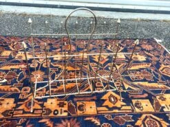 Vintage Mid Century Modern Atomic Era Metal Wire Gold Magazine Rack Stand -CHAIRISH Shop vintage mid century modern atomic era metal wire gold magazine rack stand 5441