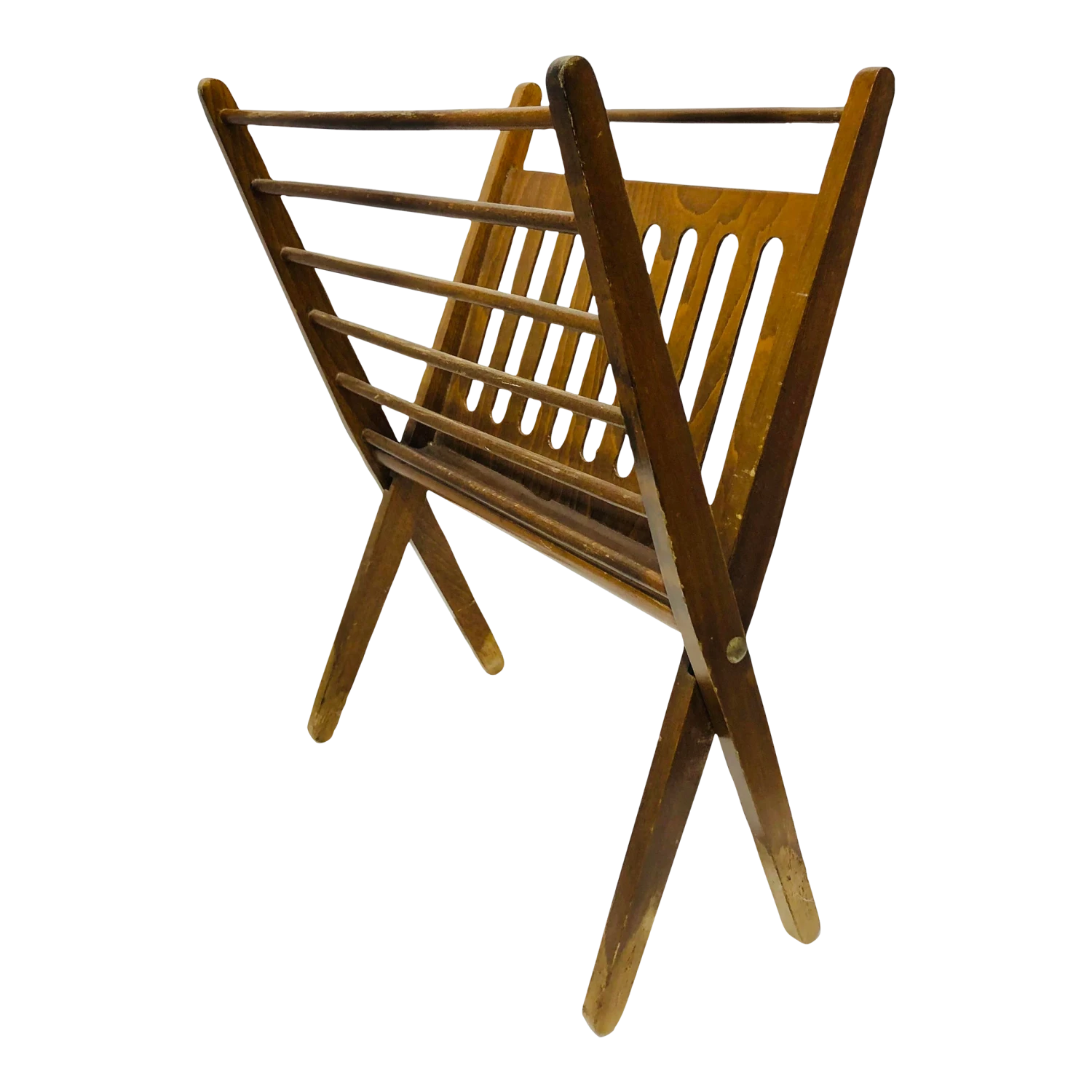 Vintage Mid Century Modern Magazine Rack 3 Vintage Mid Century Modern Magazine Rack