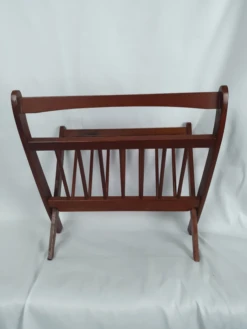 Vintage Mid-Century Modern Scandinavian Teak Folding Magazine Rack -CHAIRISH Shop vintage mid century modern scandinavian teak folding magazine rack 5401