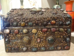 Vintage Moorish Agate Encrusted Metal Box -CHAIRISH Shop vintage moorish agate encrusted metal box 7039