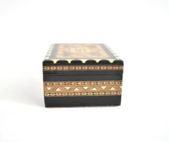 Vintage Moorish Wood Marquetry Trinket Box -CHAIRISH Shop vintage moorish wood marquetry trinket box 2766