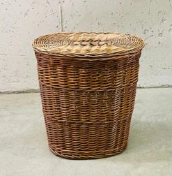 Vintage Oval Wicker Storage Basket With Cover -CHAIRISH Shop vintage oval wicker storage basket with cover 1335