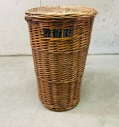 Vintage Oval Wicker Storage Basket With Cover -CHAIRISH Shop vintage oval wicker storage basket with cover 6560
