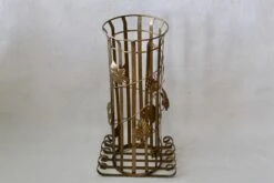 Vintage Painted Mid Century Patio Umbrella Stand Vines Grape Leaves Detail -CHAIRISH Shop vintage painted mid century patio umbrella stand vines grape leaves detail 9826